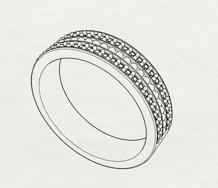 Wedding Rings 0094 3D print model_32