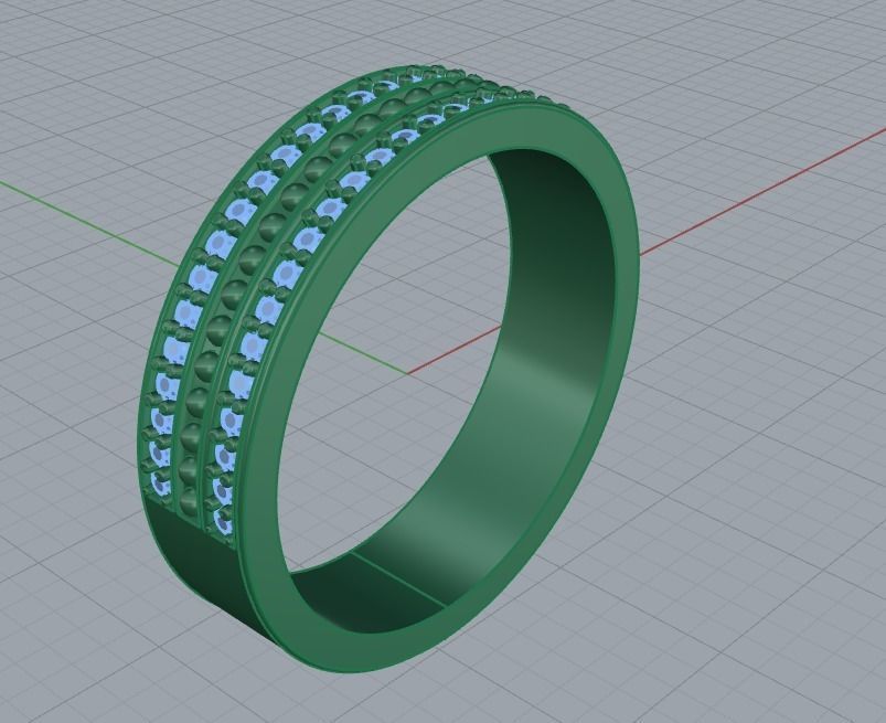 Wedding Rings 0094 3D print model_28