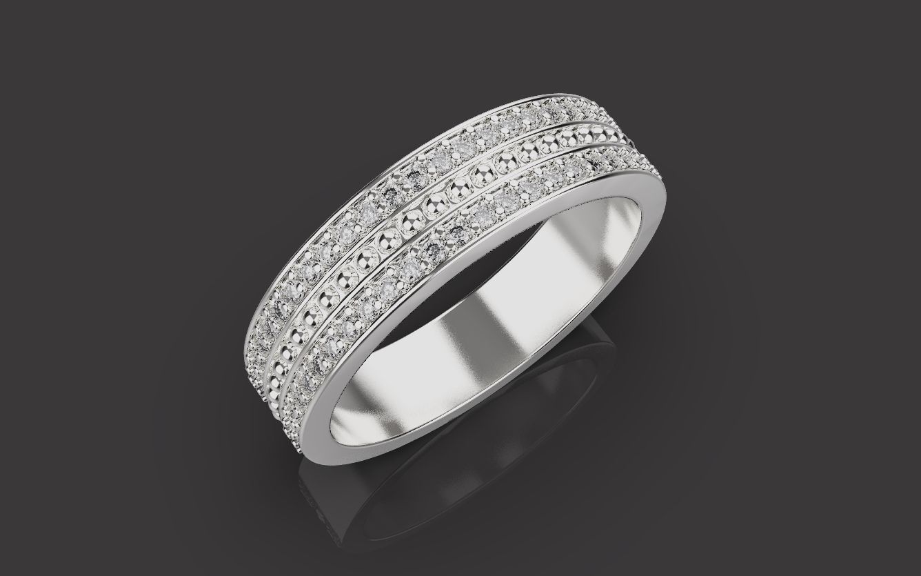 Wedding Rings 0094 3D print model_9