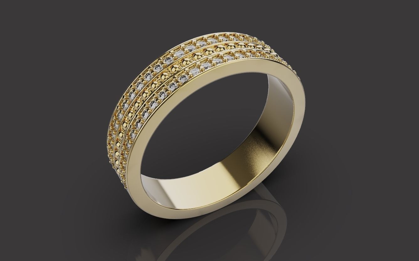 Wedding Rings 0094 3D print model_15