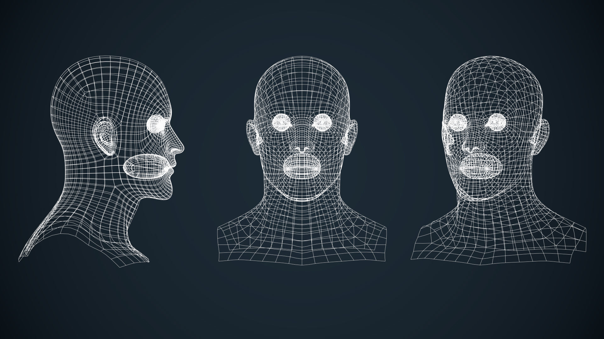 Male And Female Basemesh - Game Ready Low-poly 3D model_8