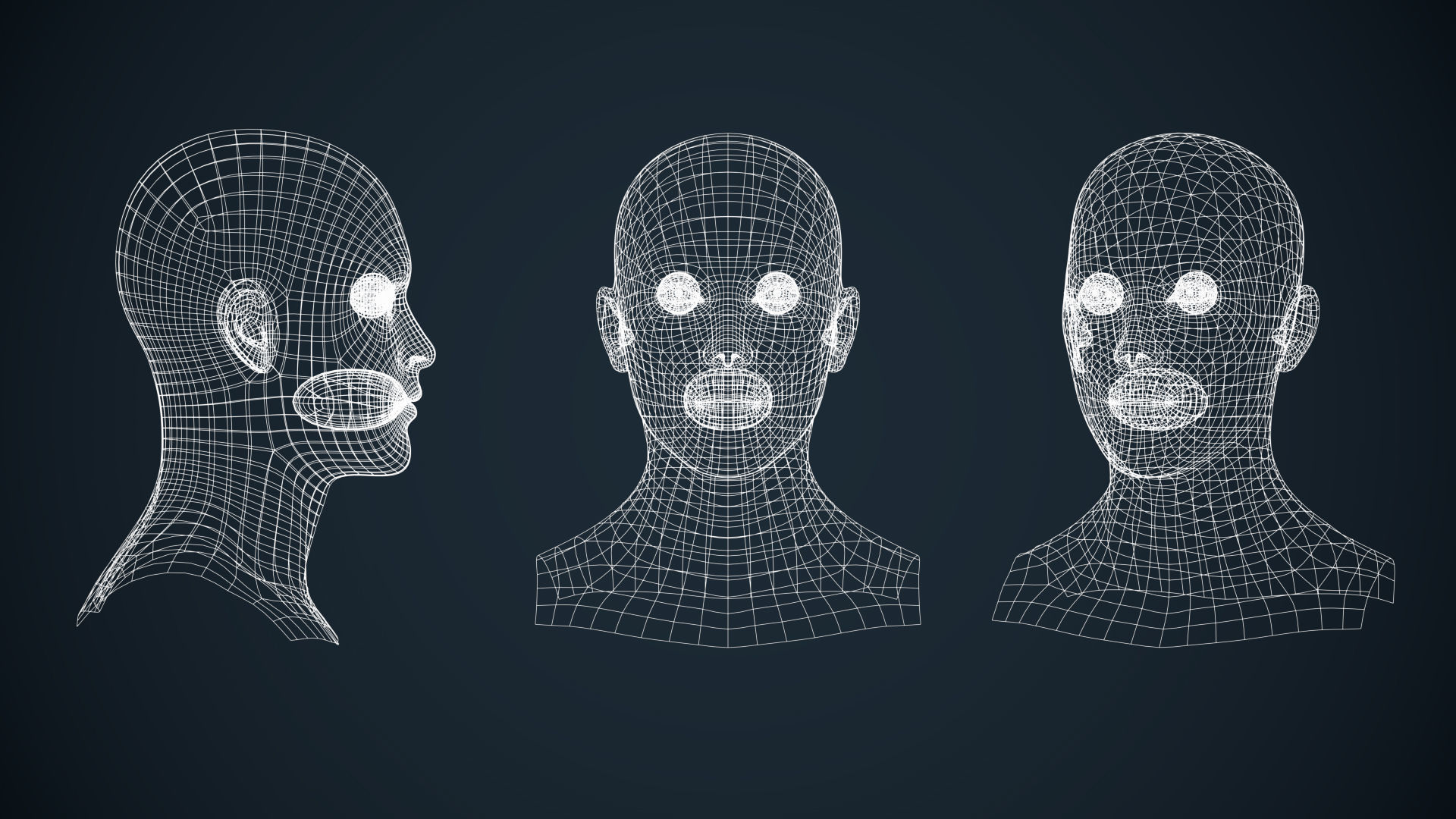 Male And Female Basemesh - Game Ready Low-poly 3D model_17