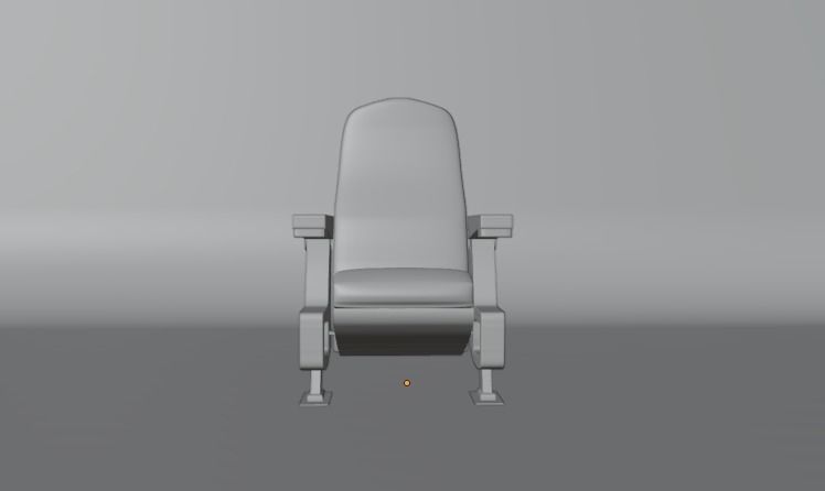 Theater Chair Free 3D model_3