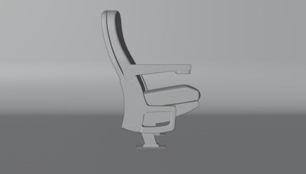 Theater Chair Free 3D model_2