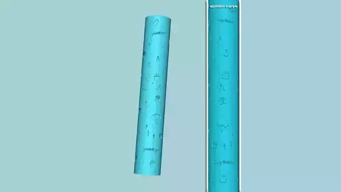 Texture Roll 46 Happy Birthday - Fondant Decoration Maker