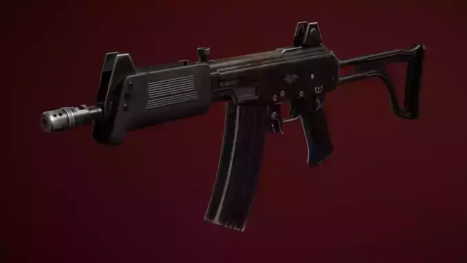 IWI Galil MAR Low-poly 3D model