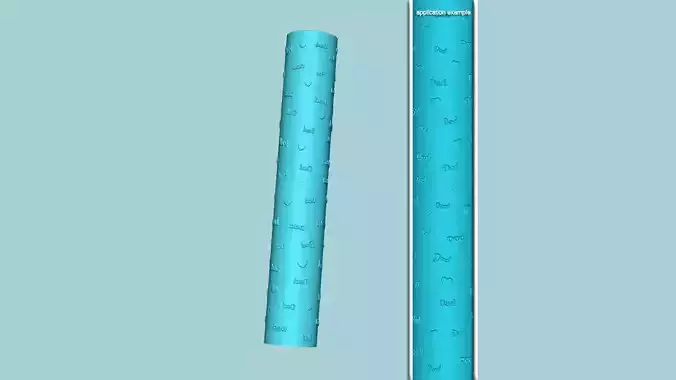 Texture Roll 47 Dad Father - Fondant Decoration Maker 3D print model