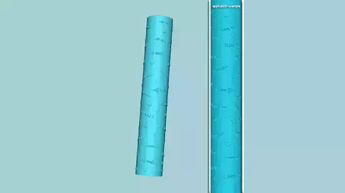 Texture Roll 48 I Love You - Fondant Decoration Maker