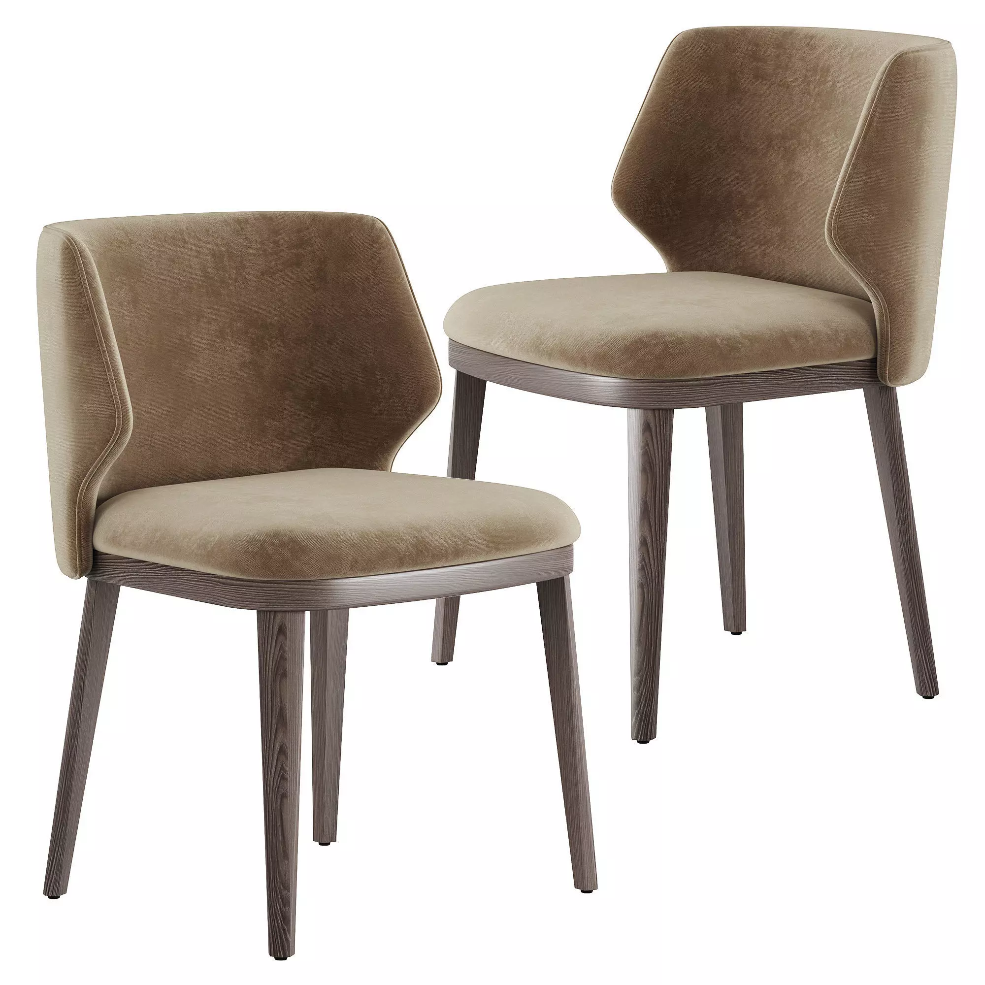 Lum bridge dining chair 3D model_0