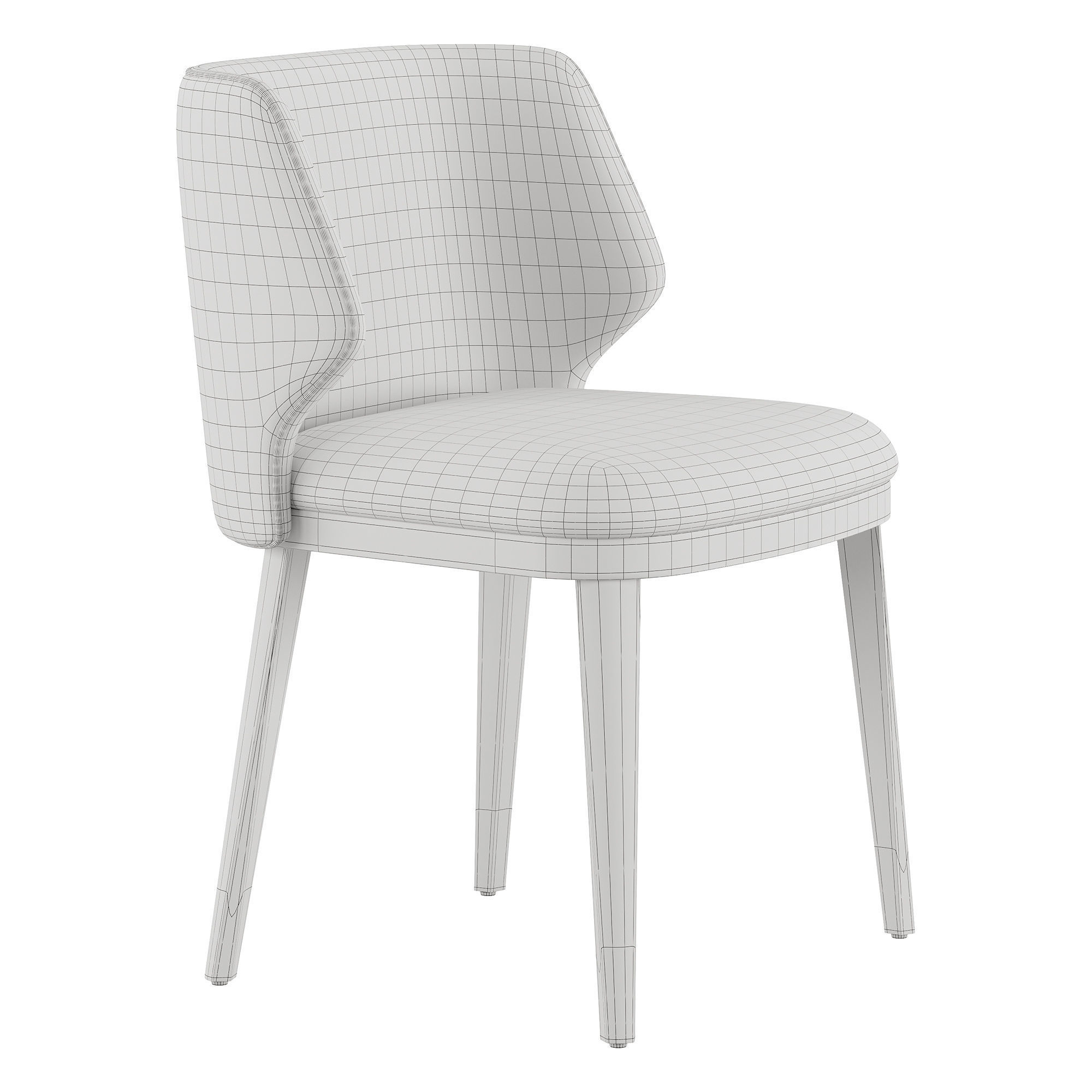 Lum bridge dining chair 3D model_5