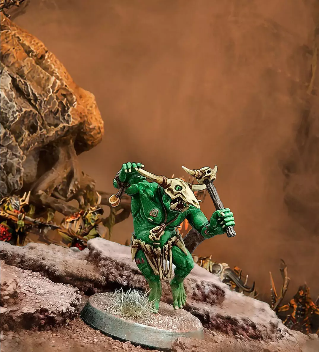 A GRAND WARHAMMER MINOTAUR MINIATURES DESIGN 3D print model_0