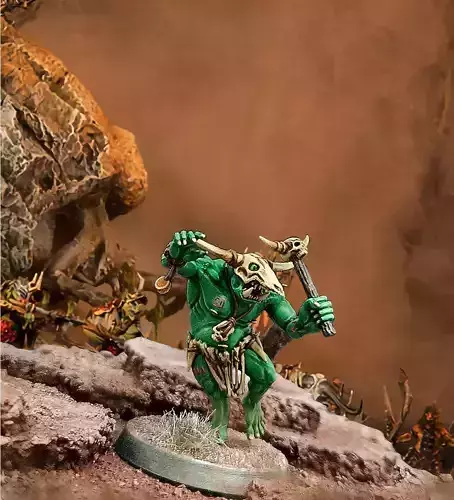 A GRAND WARHAMMER MINOTAUR MINIATURES DESIGN 3D print model