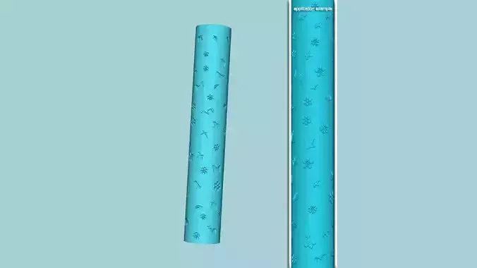 Texture Roll 52 Spring Negative - Fondant Decoration Maker