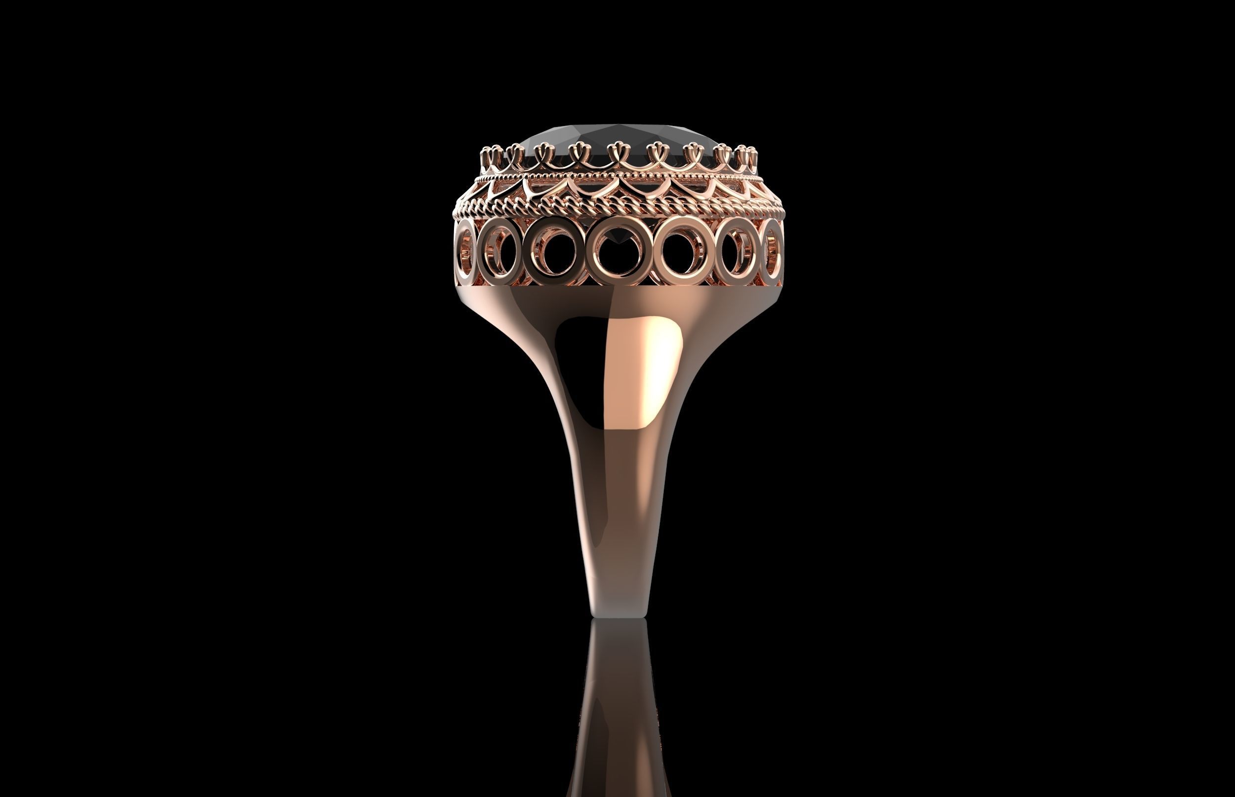 Fashion Ring 3D Print Model 3D print model_2