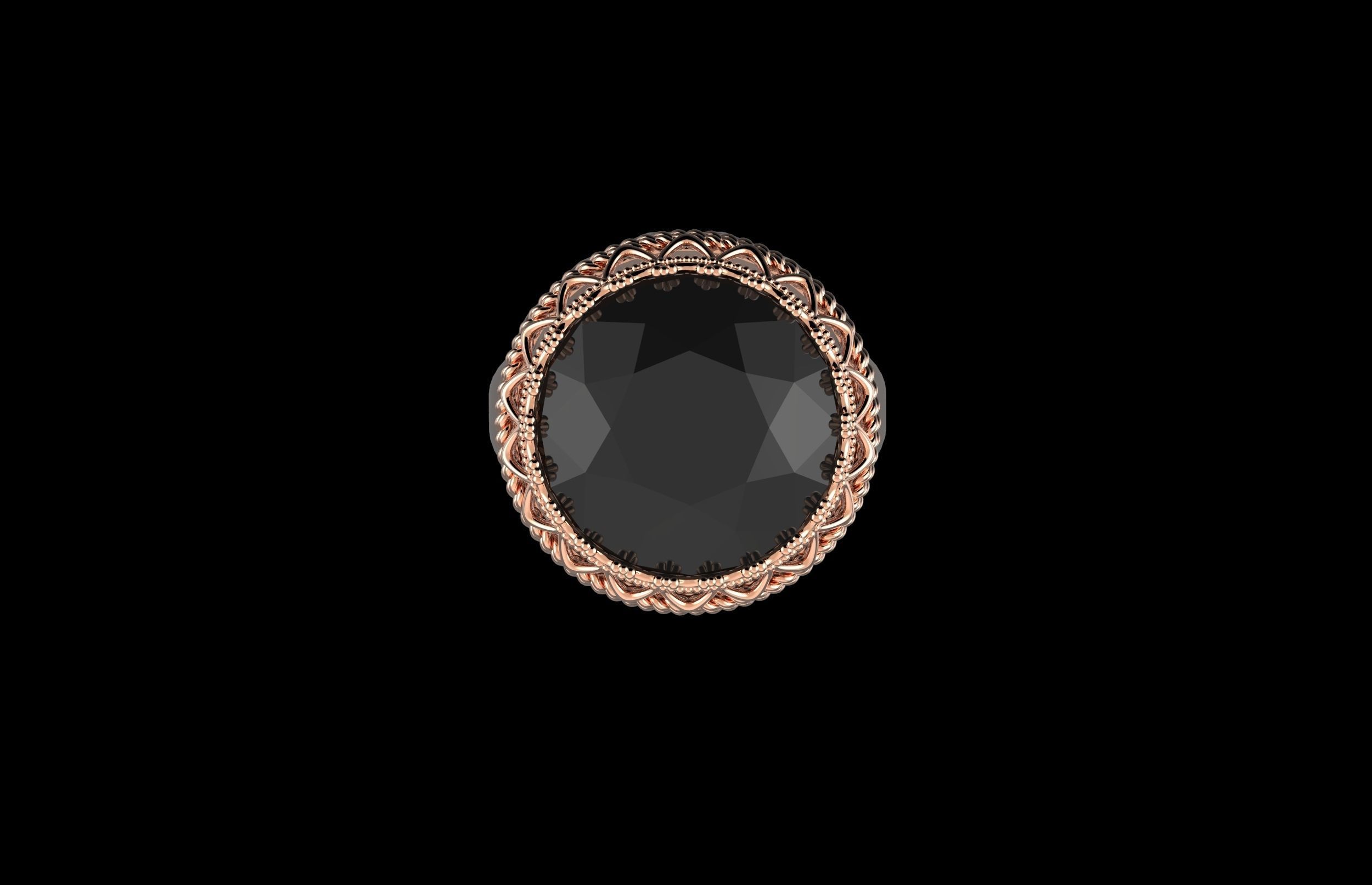 Fashion Ring 3D Print Model 3D print model_4