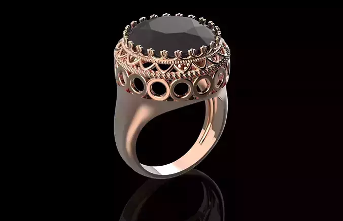 Fashion Ring 3D Print Model