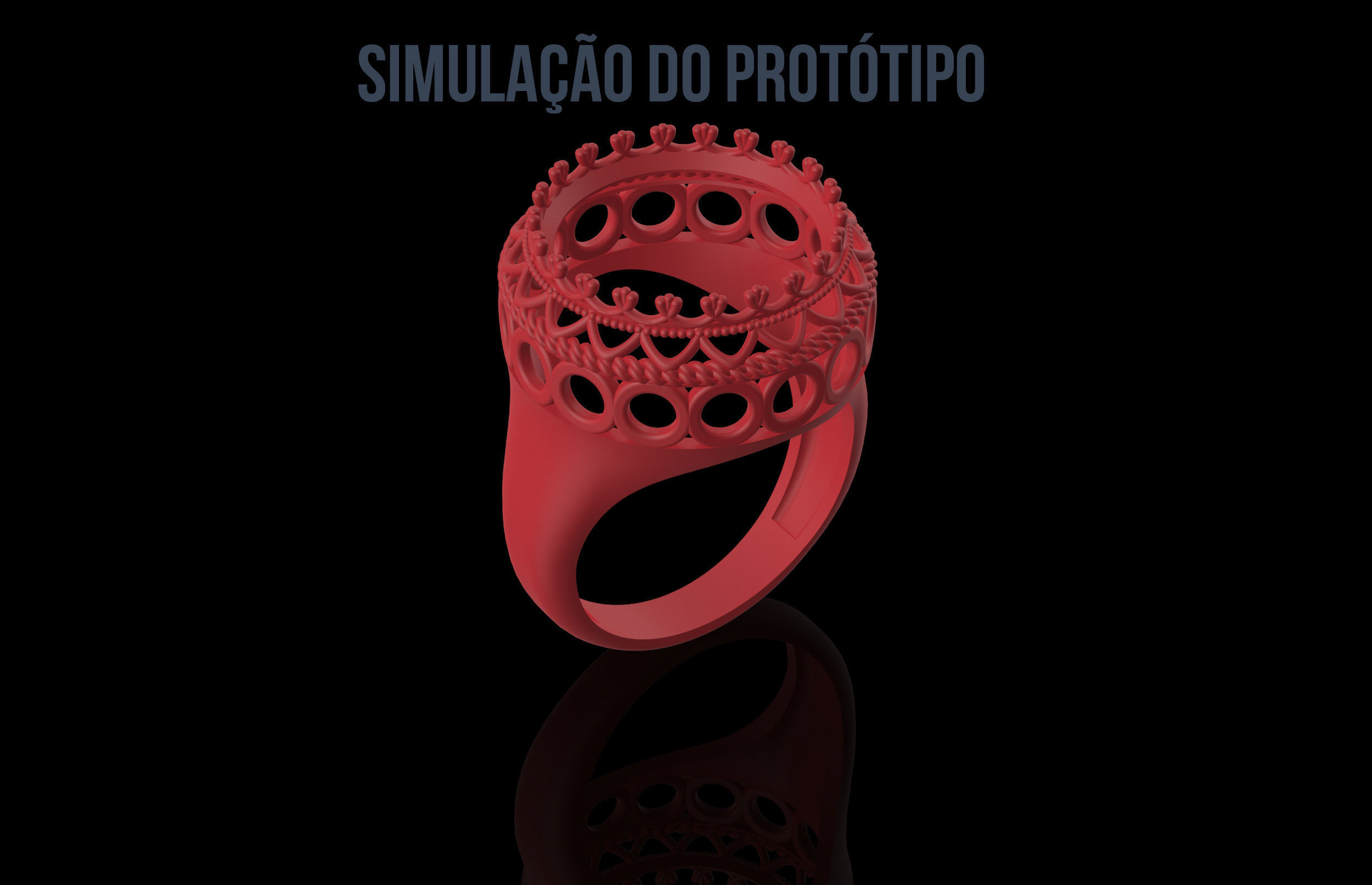 Fashion Ring 3D Print Model 3D print model_5