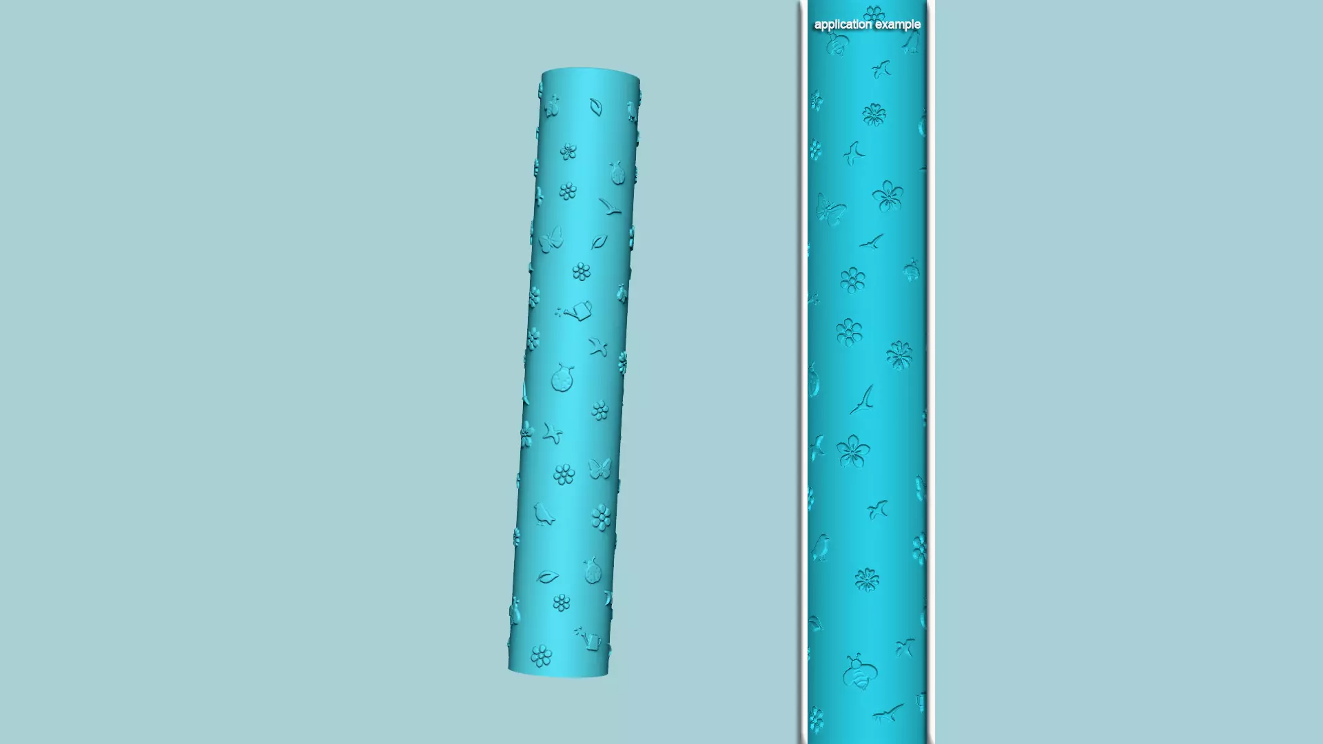 Texture Roll 53 Spring Positive - Fondant Decoration Maker 3D print model