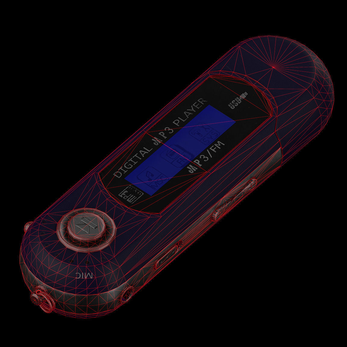 DIGITAL MP3 PLAYER 3D model_6
