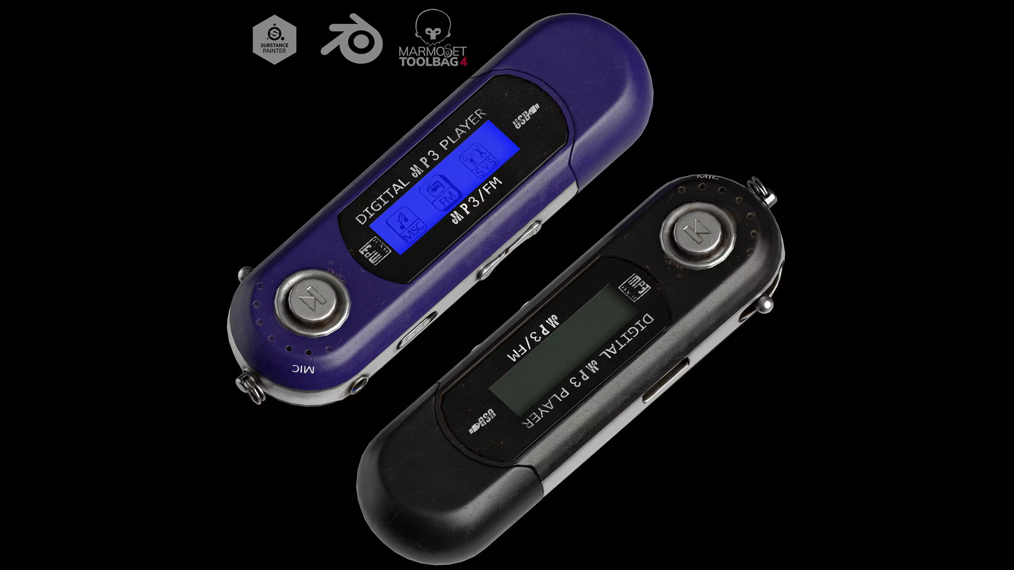 DIGITAL MP3 PLAYER 3D model_0