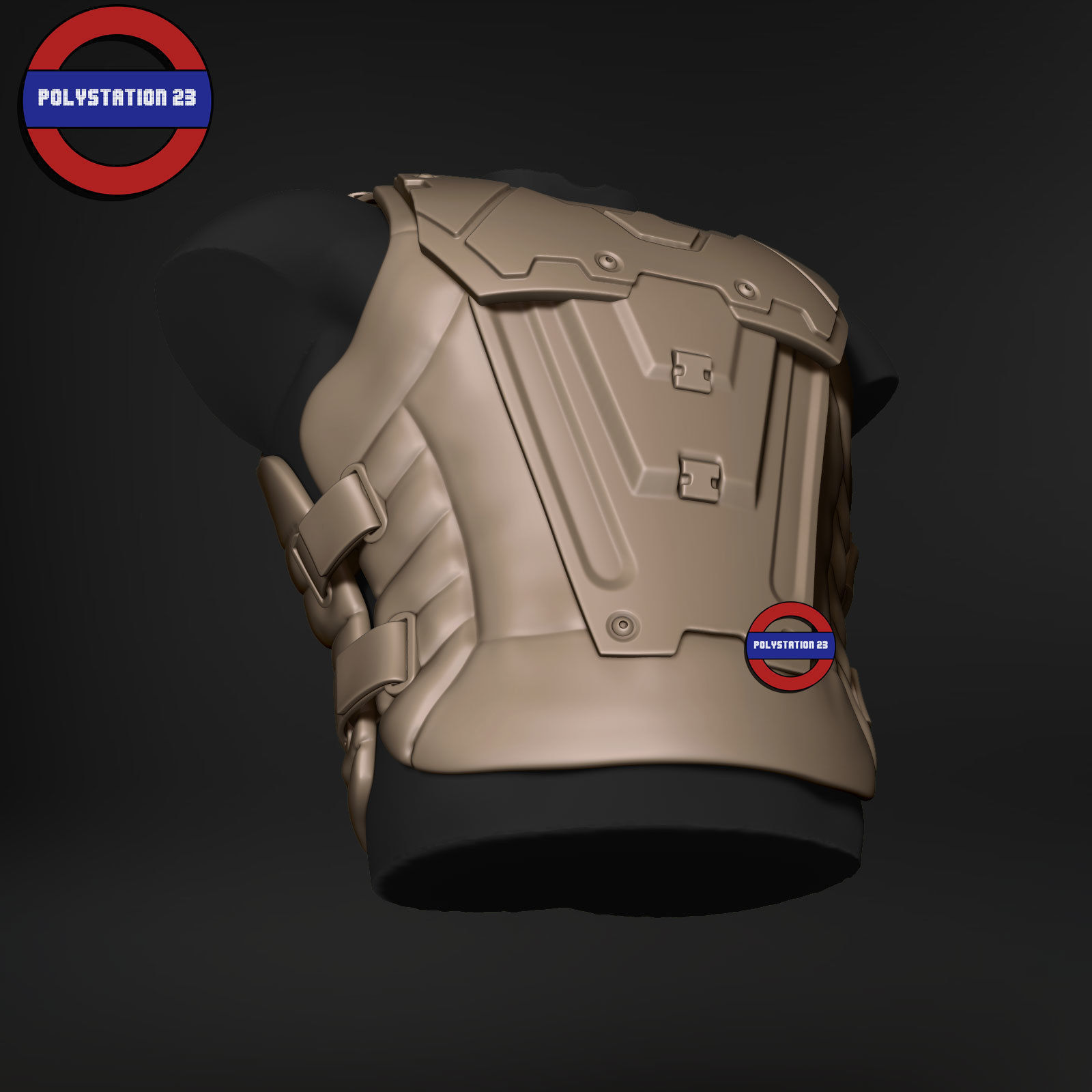 Sci fi character Torso armour v8 highpoly zbrush 3D model | CGTrader