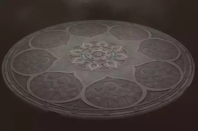 Lotus pattern base platform floor base platform