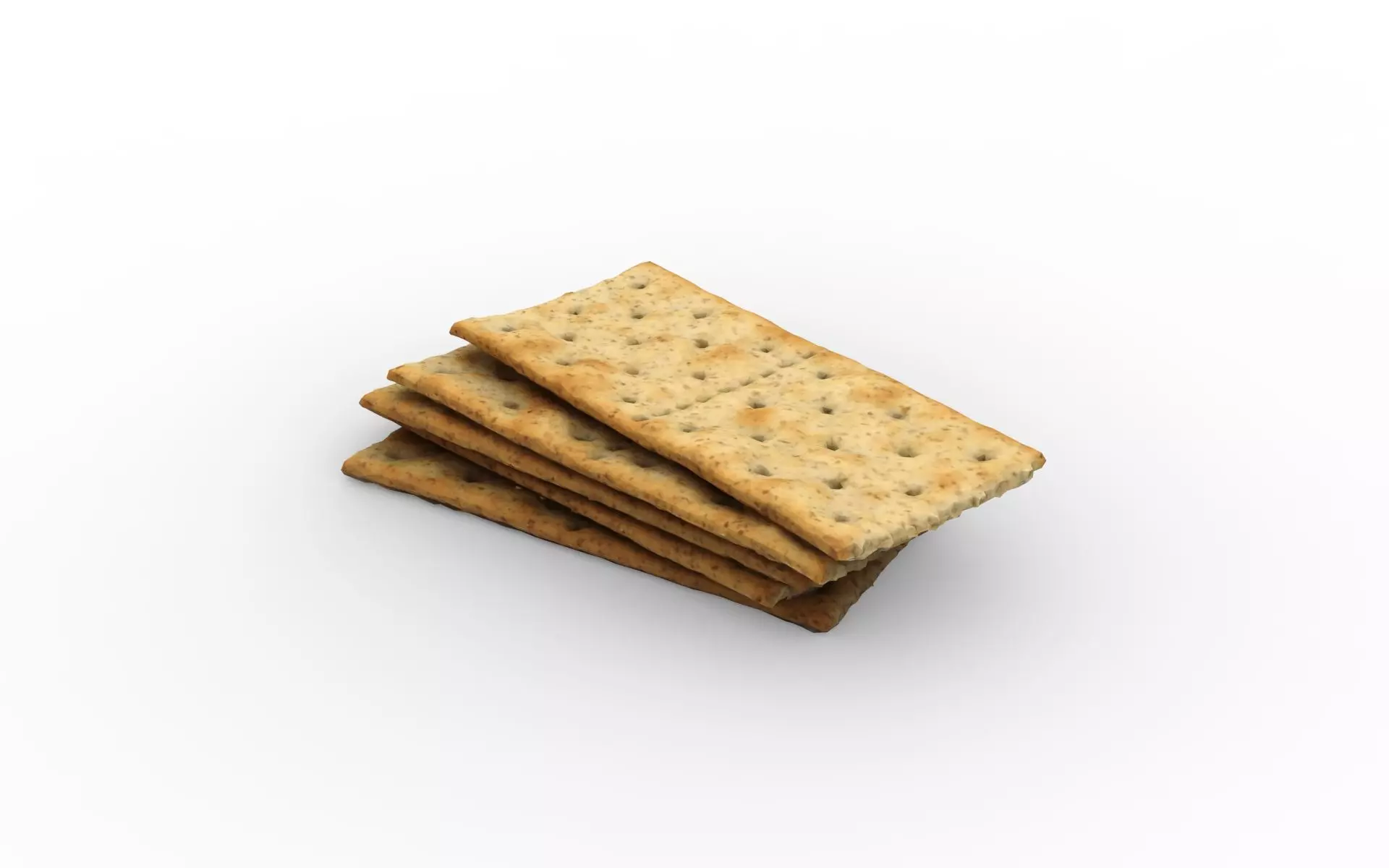 Crackers 3D model Free low-poly 3D model_0
