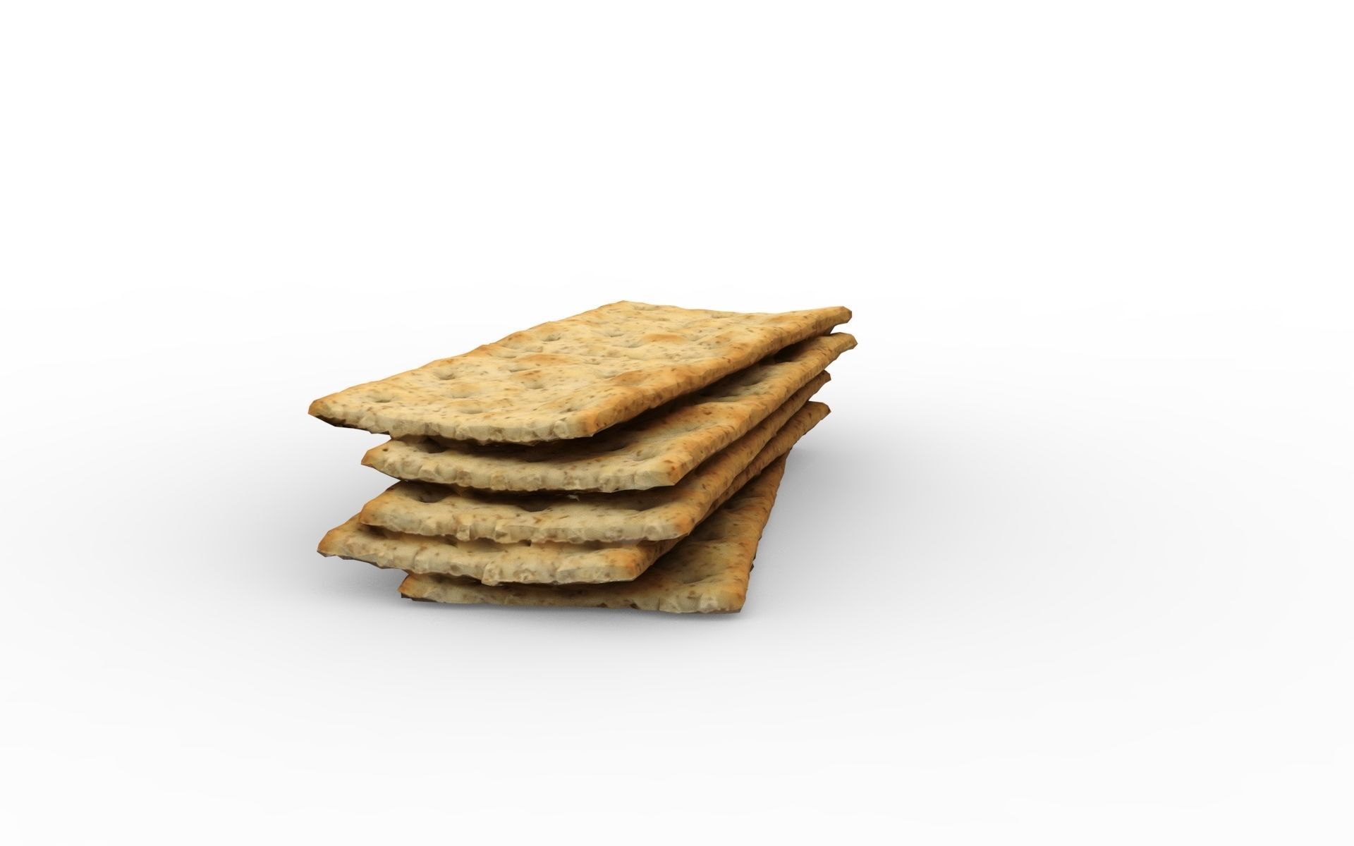 Crackers 3D model Free low-poly 3D model_2