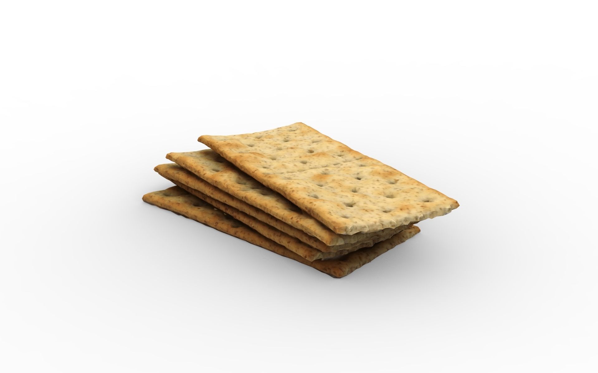 Crackers 3D model Free low-poly 3D model_4