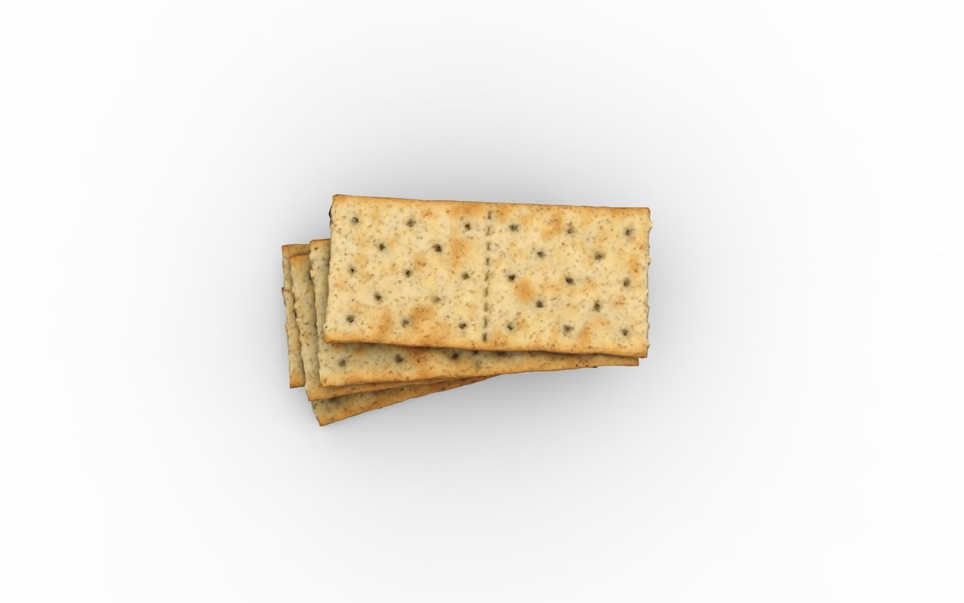 Crackers 3D model Free low-poly 3D model_1