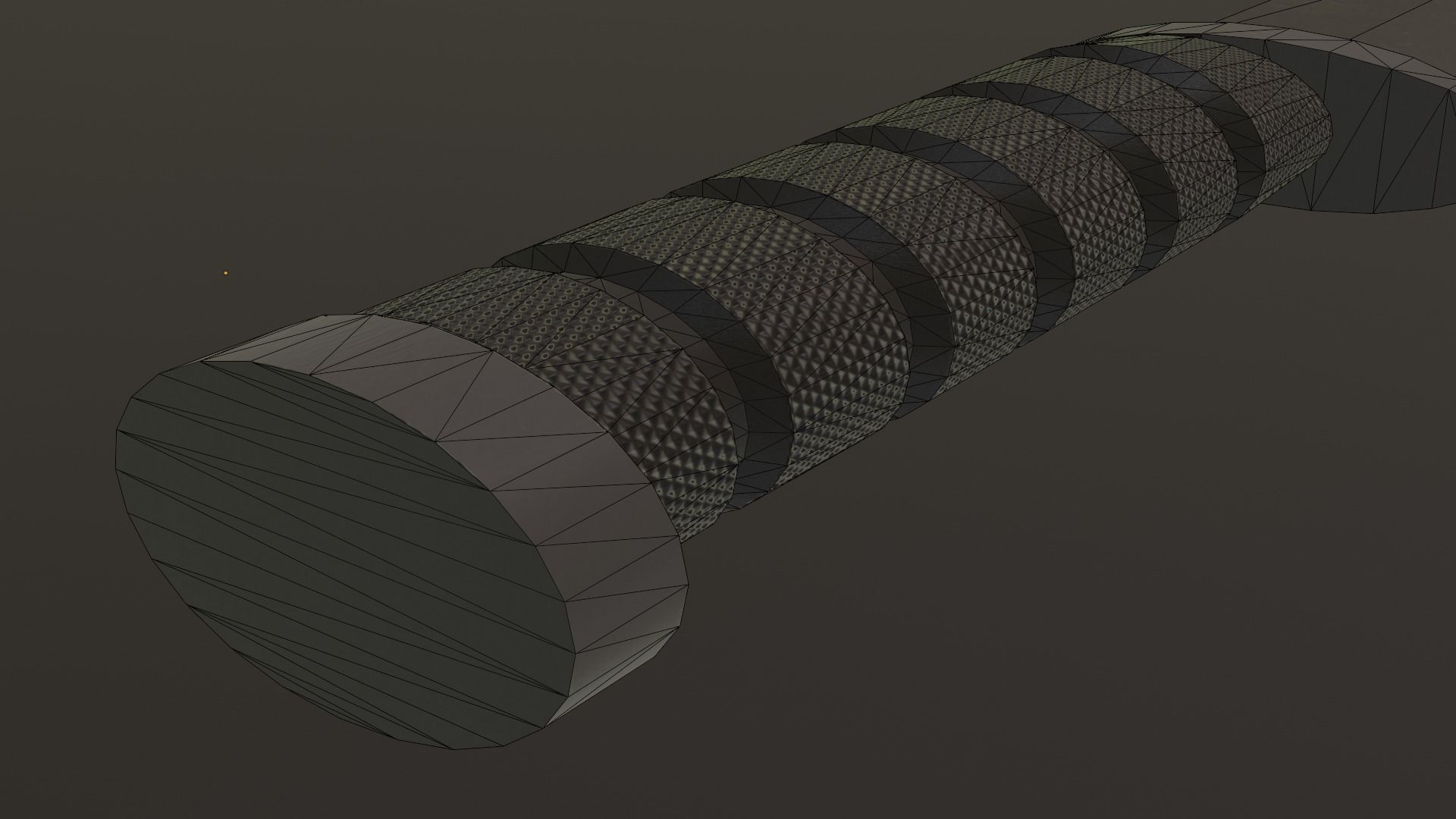 Tactical Knife Low-poly 3D model_8