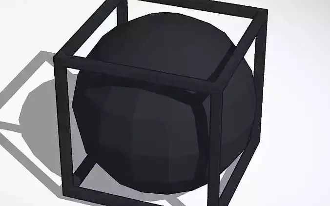 Ball in the box 3D print model