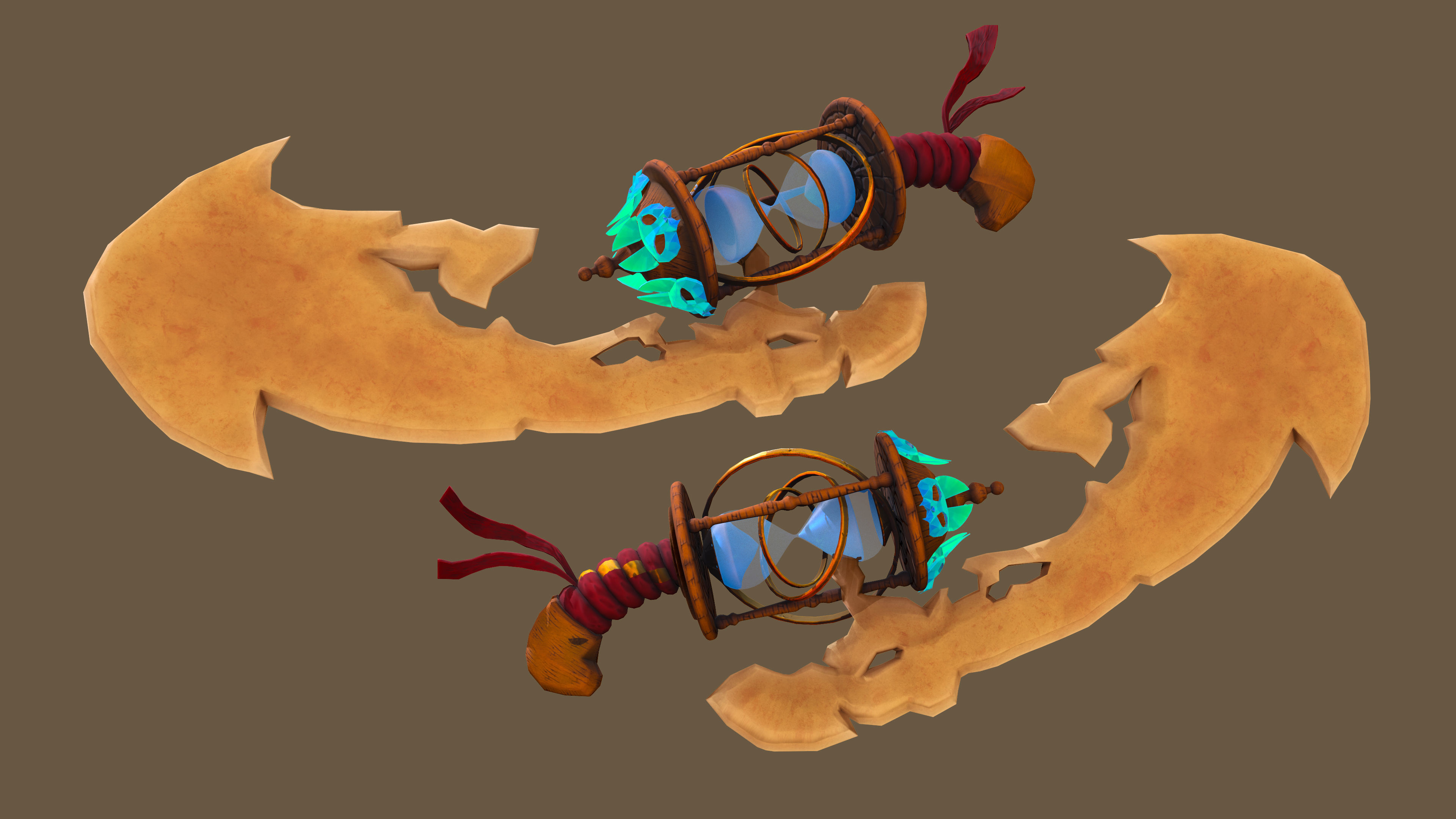 WEAPON BUNDLE - 5 Weapons Game Ready -  Low-poly 3D model_26