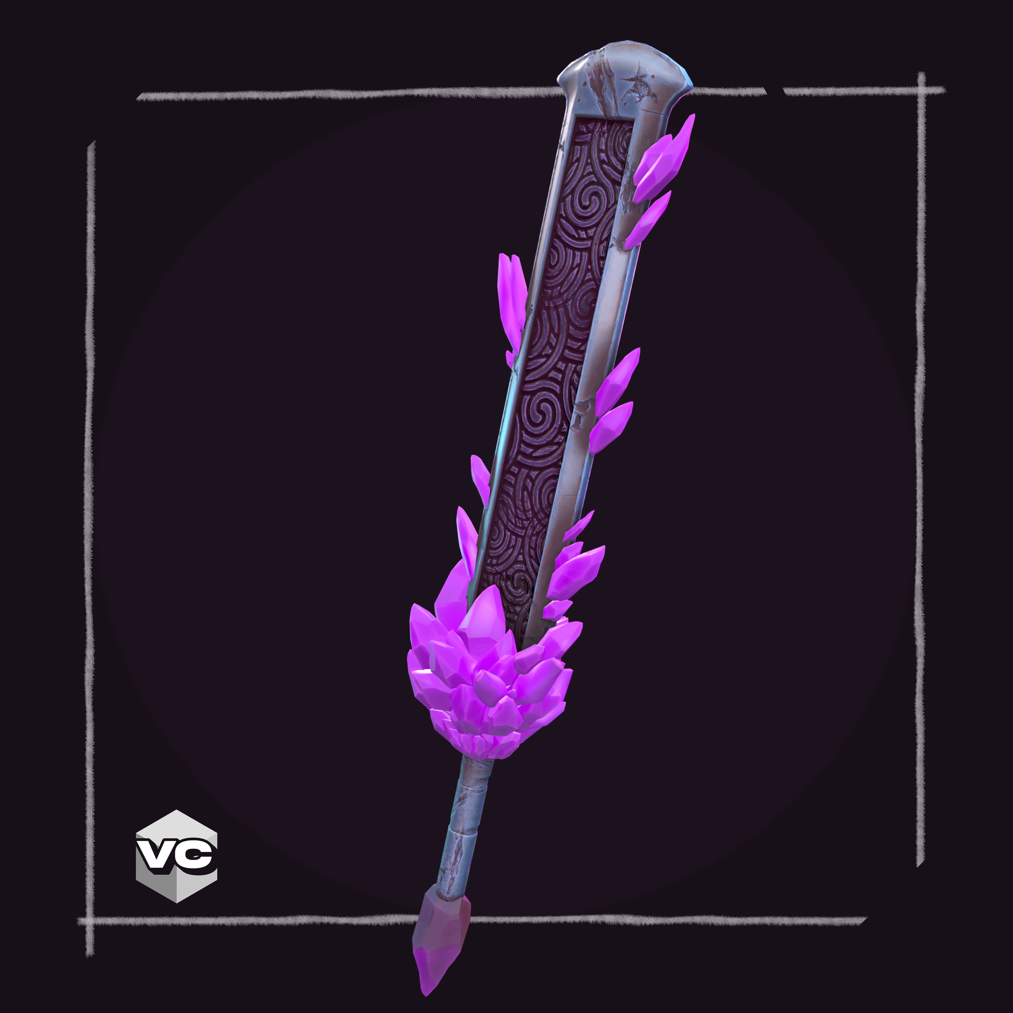 WEAPON BUNDLE - 5 Weapons Game Ready -  Low-poly 3D model_17