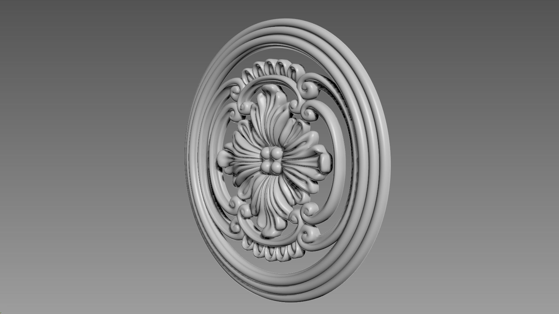 Round Decor for Furniture 3D model_8