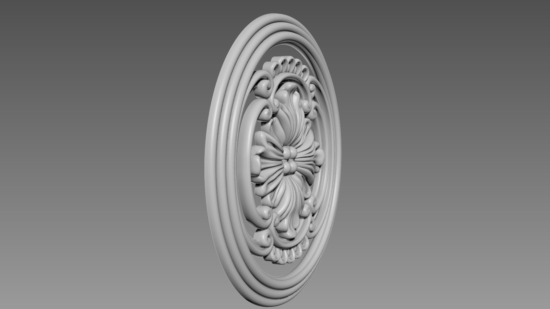 Round Decor for Furniture 3D model_3