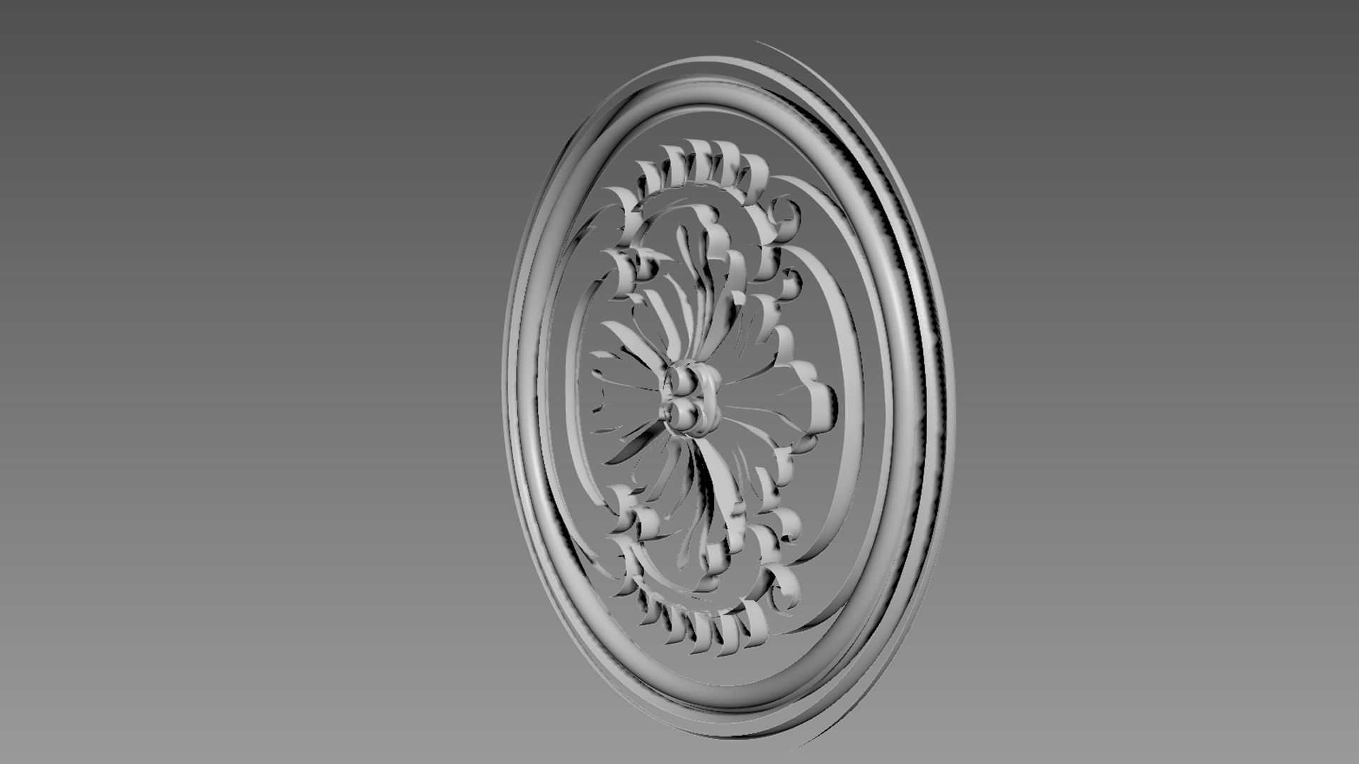 Round Decor for Furniture 3D model_7