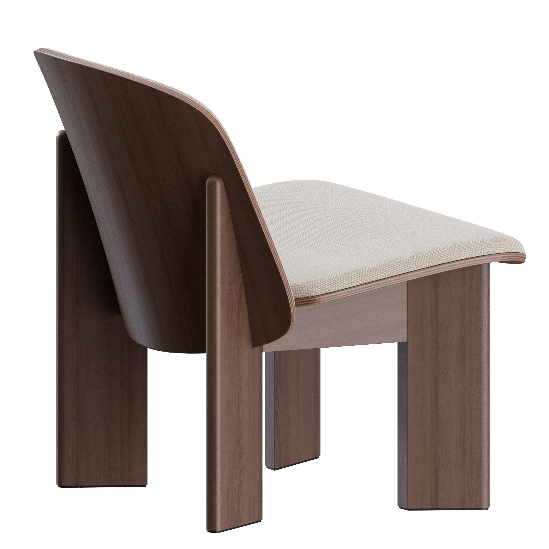 Chisel Lounge Chair by Hay 3D model_7