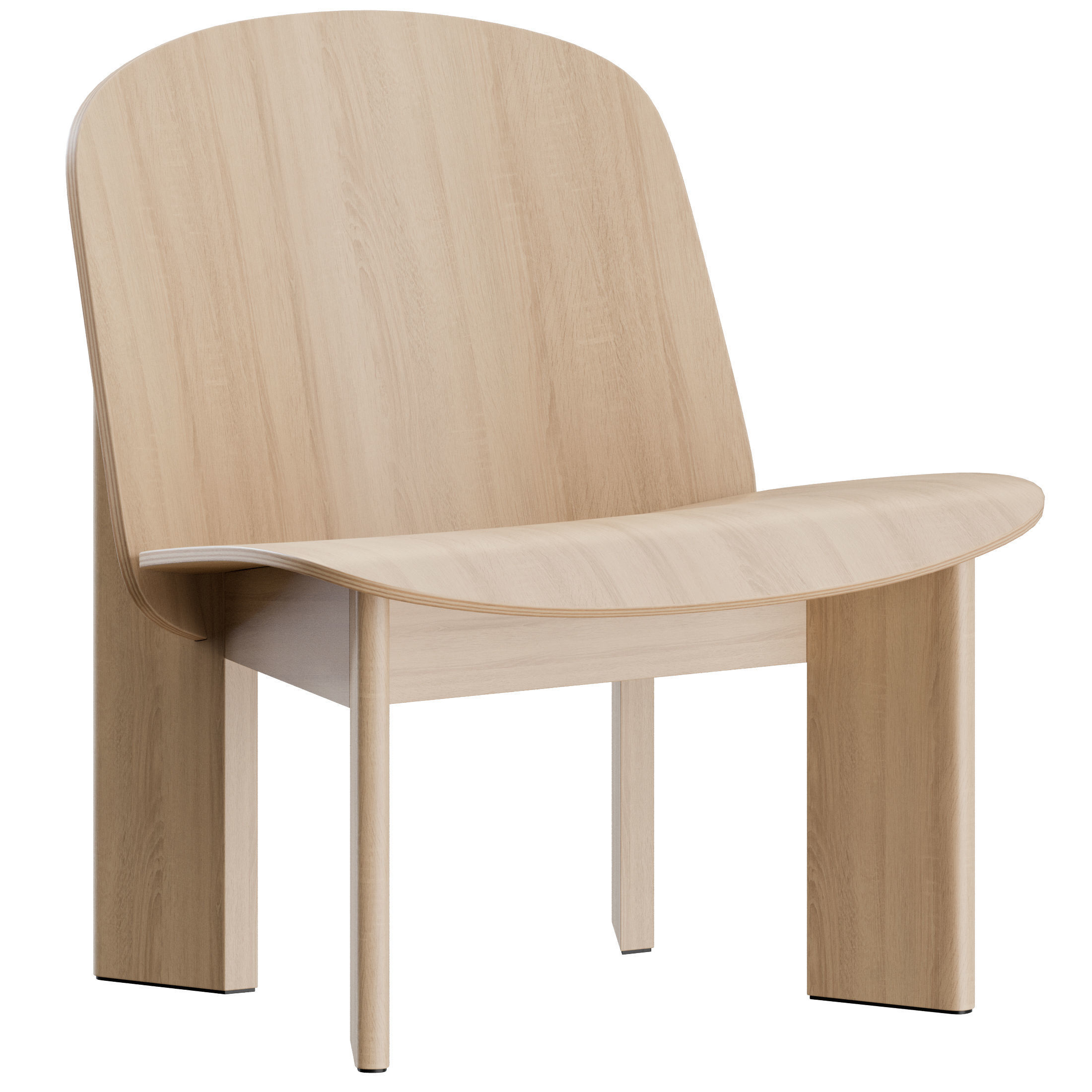 Chisel Lounge Chair by Hay 3D model_4