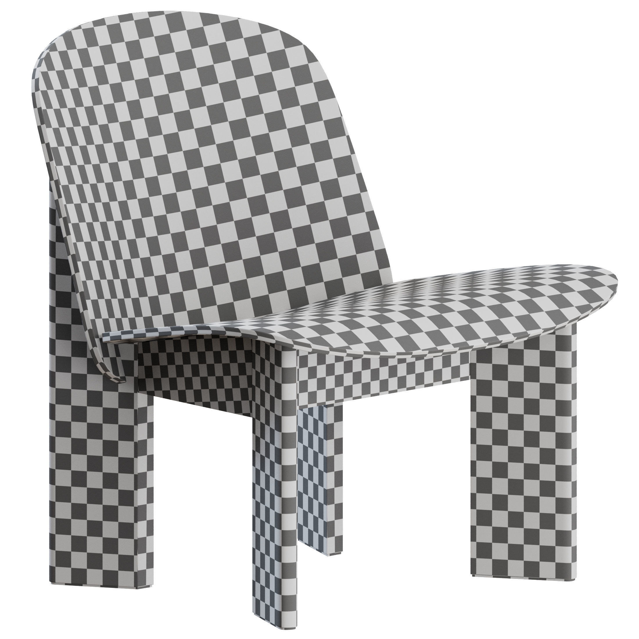 Chisel Lounge Chair by Hay 3D model_2