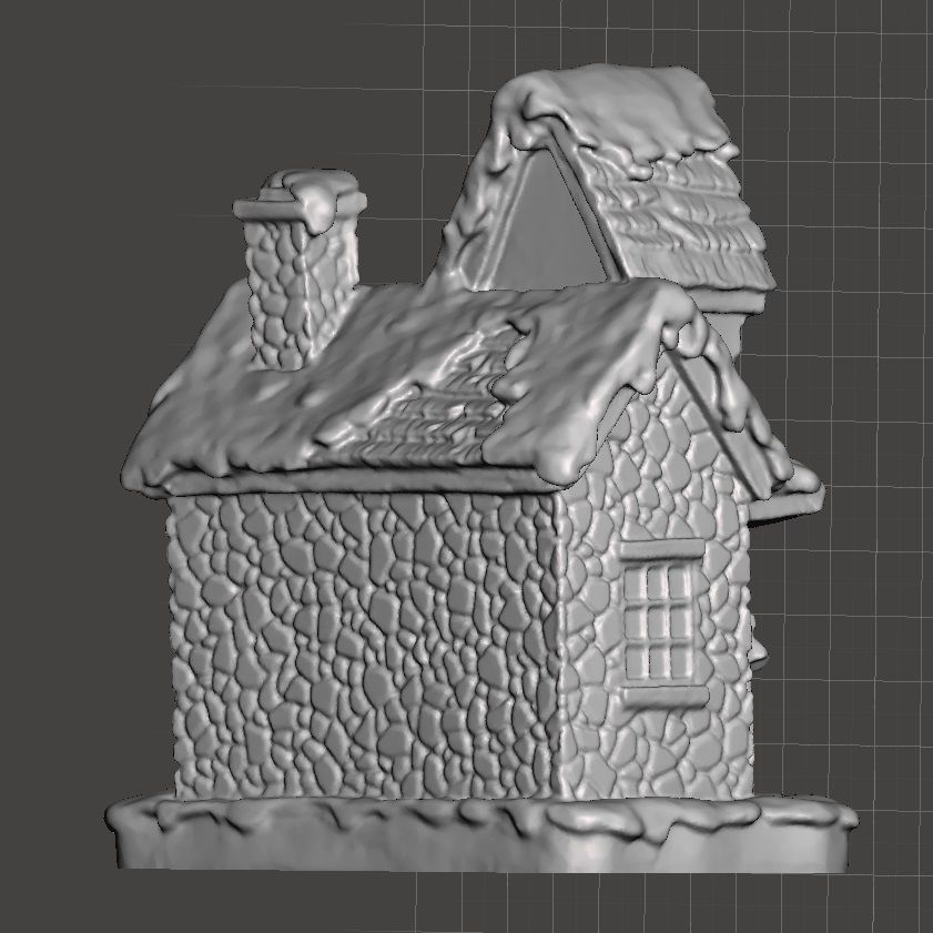 xmass-house-2 3D print model_3