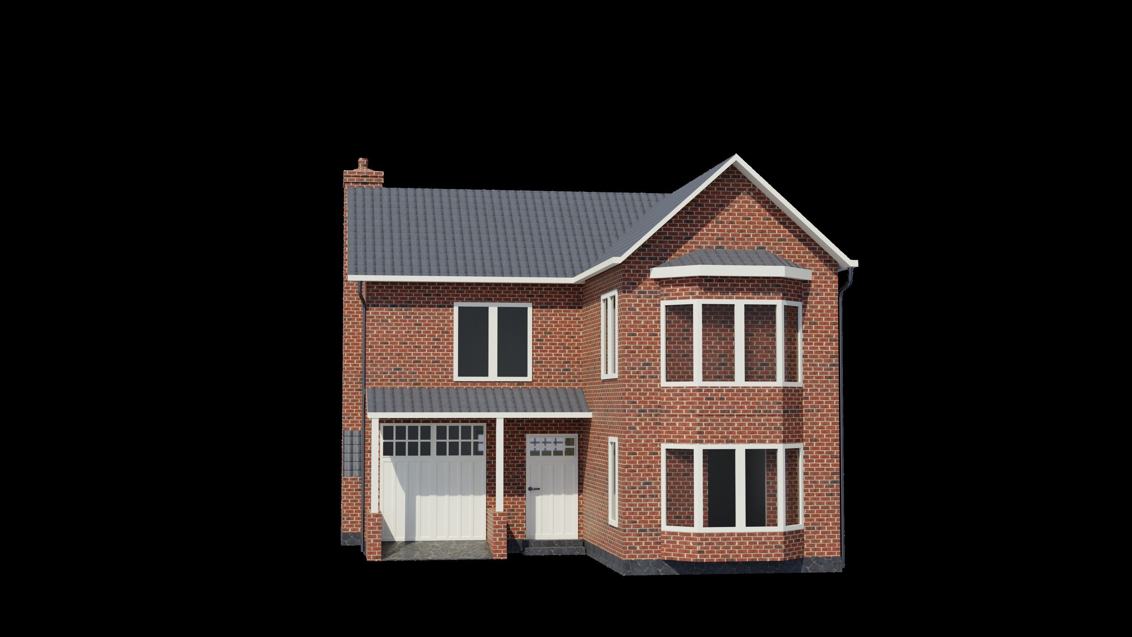  British House Design 0010 Low-poly 3D model_5