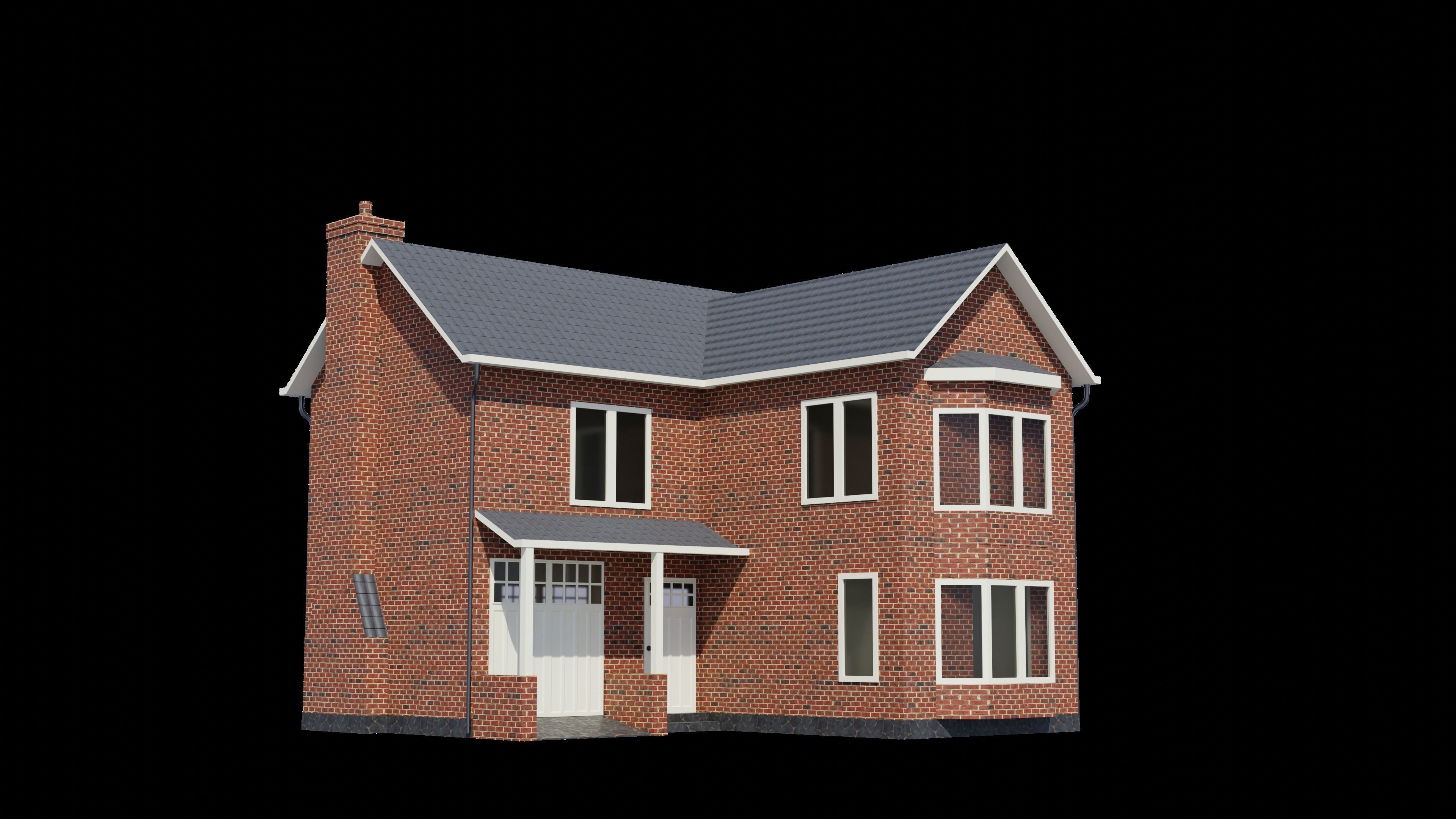  British House Design 0010 Low-poly 3D model_7