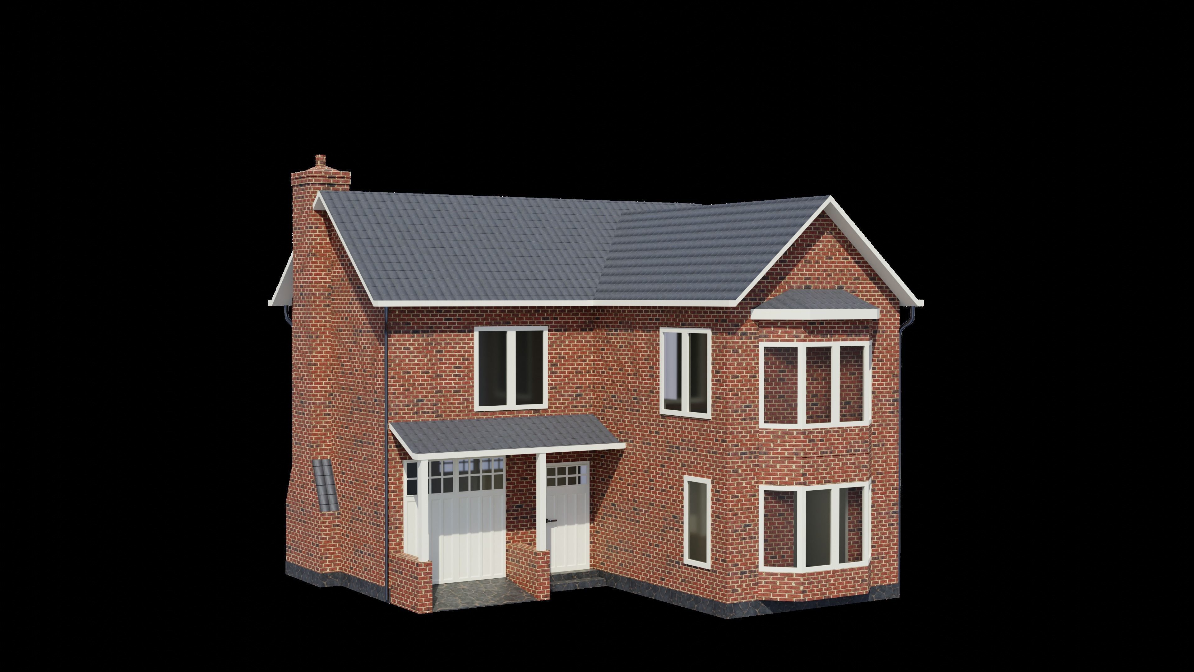  British House Design 0010 Low-poly 3D model_3