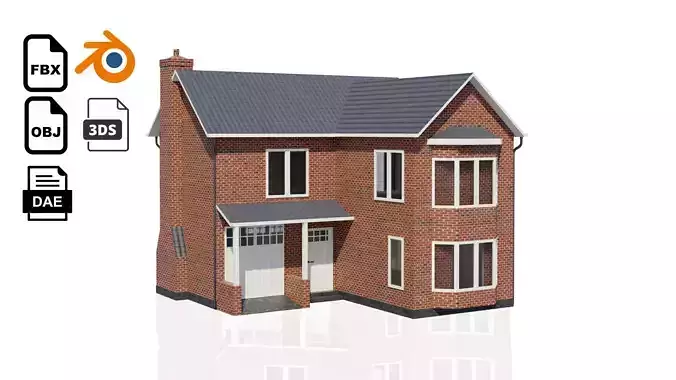  British House Design 0010 Low-poly 3D model