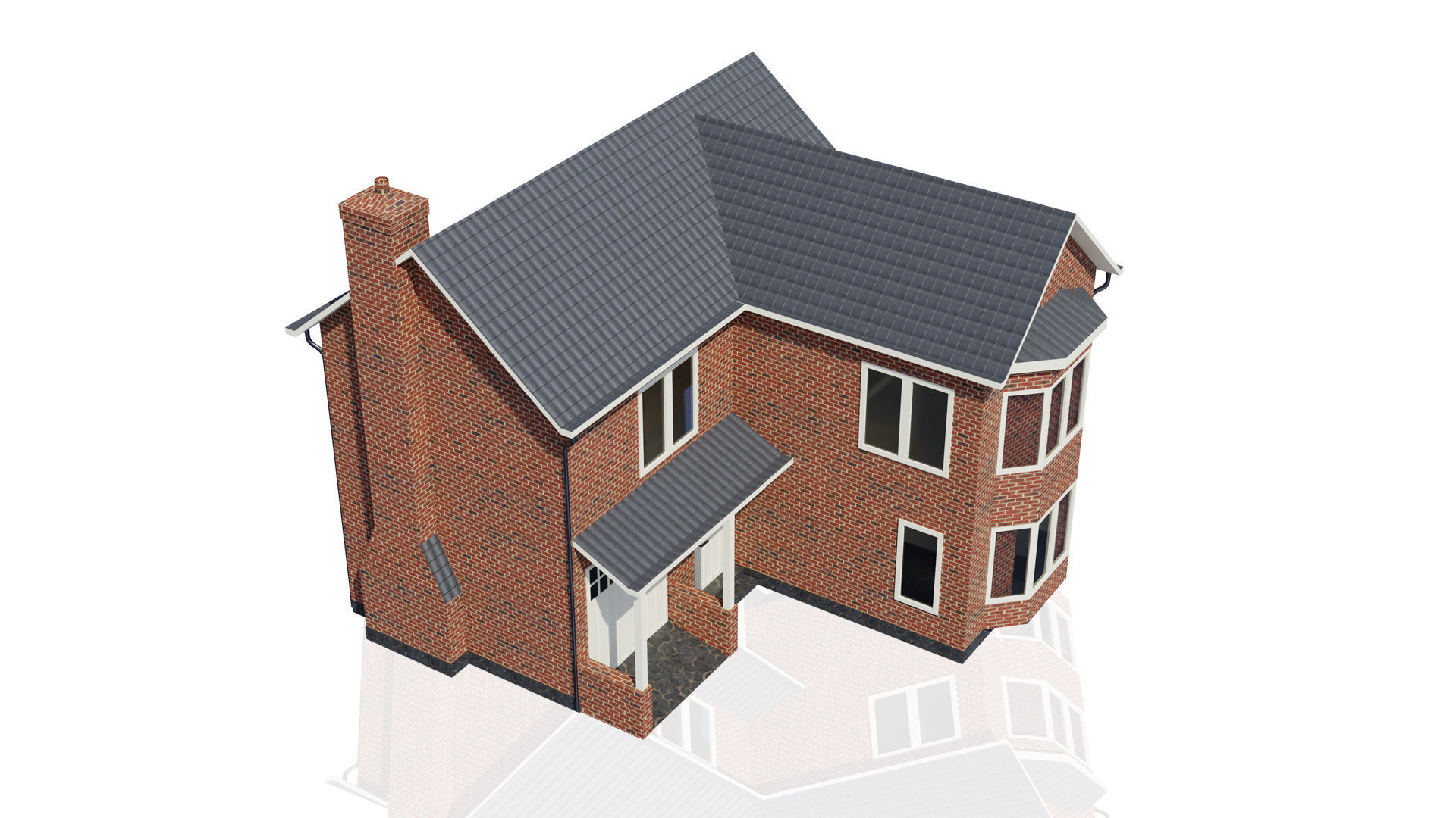  British House Design 0010 Low-poly 3D model_1