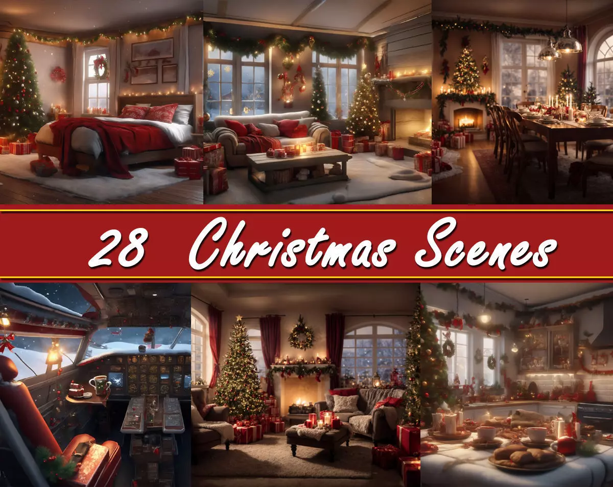 Christmas Interior Scenes Texture_0