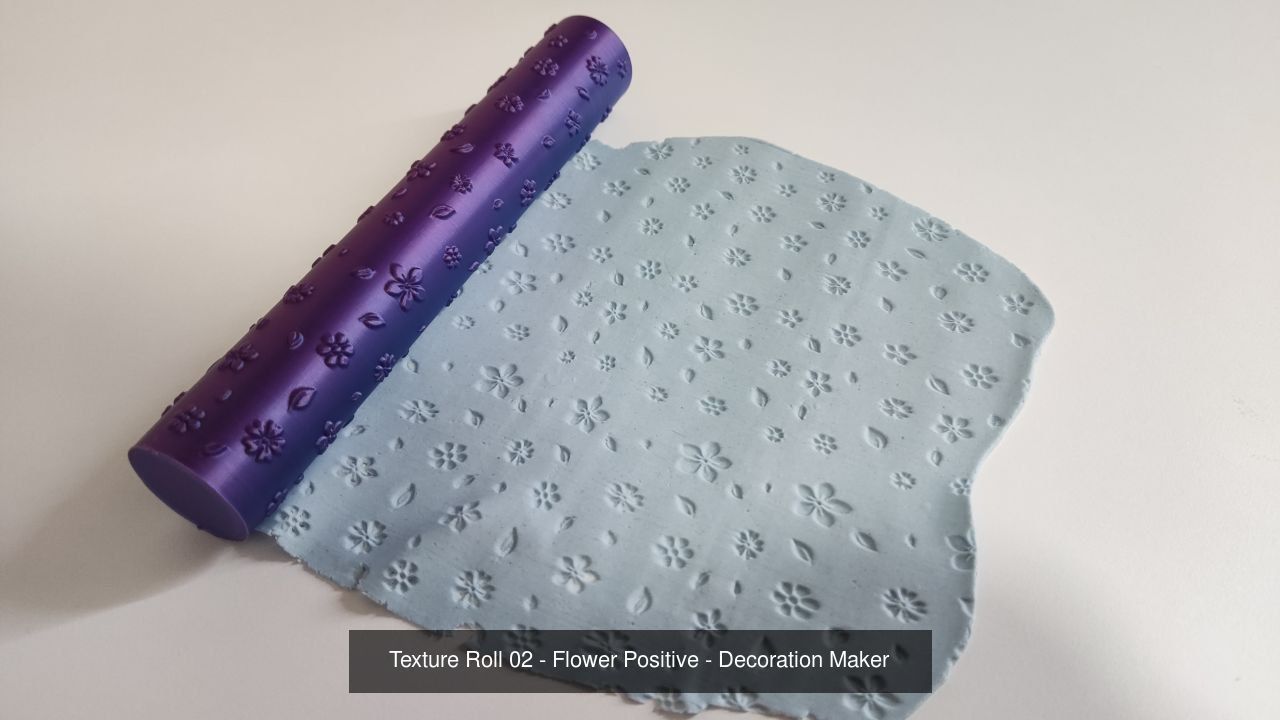 57 Texture Rolls Collection - Fondant Decoration Maker _6