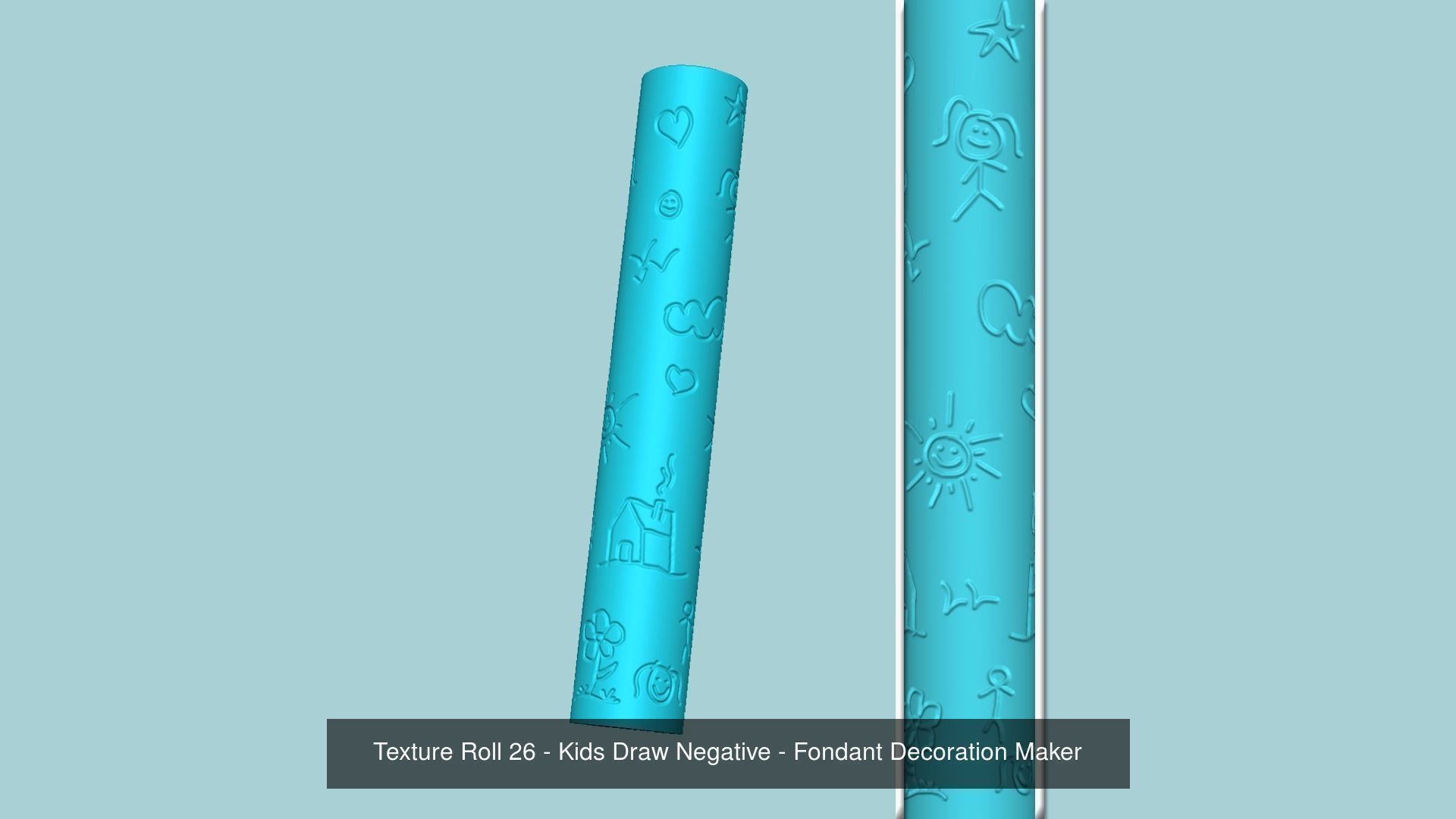 57 Texture Rolls Collection - Fondant Decoration Maker _30