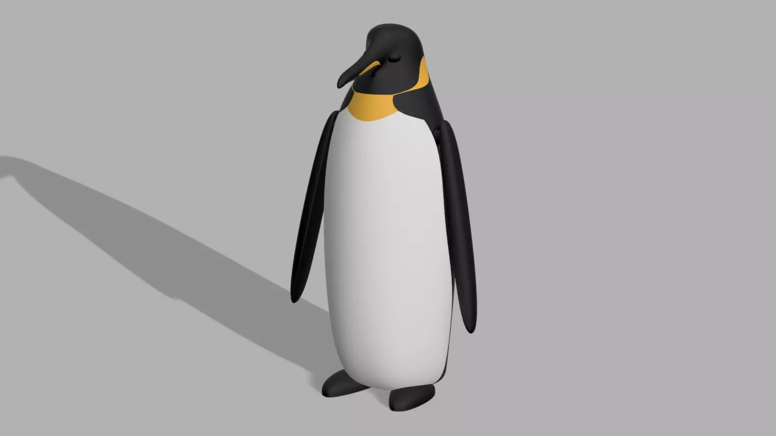 Adult Penguin With Moving Flippers 3D print model_0